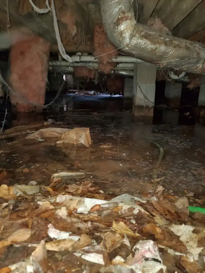 Crawl space flood assessment for Commercial Water Damage Restoration in Lithia Springs